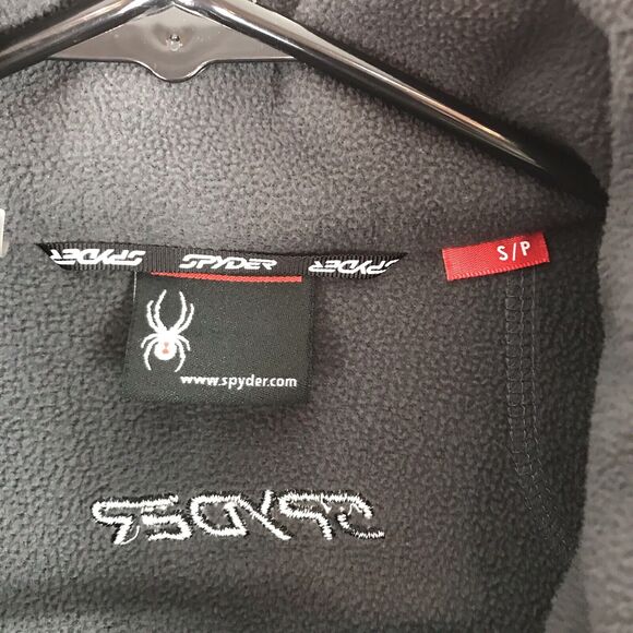 Spyder Pullover Men’s Size Small‎ Outdoors 1/4 Zip Long Sleeve Fleece Lined Gray - Picture 2 of 9